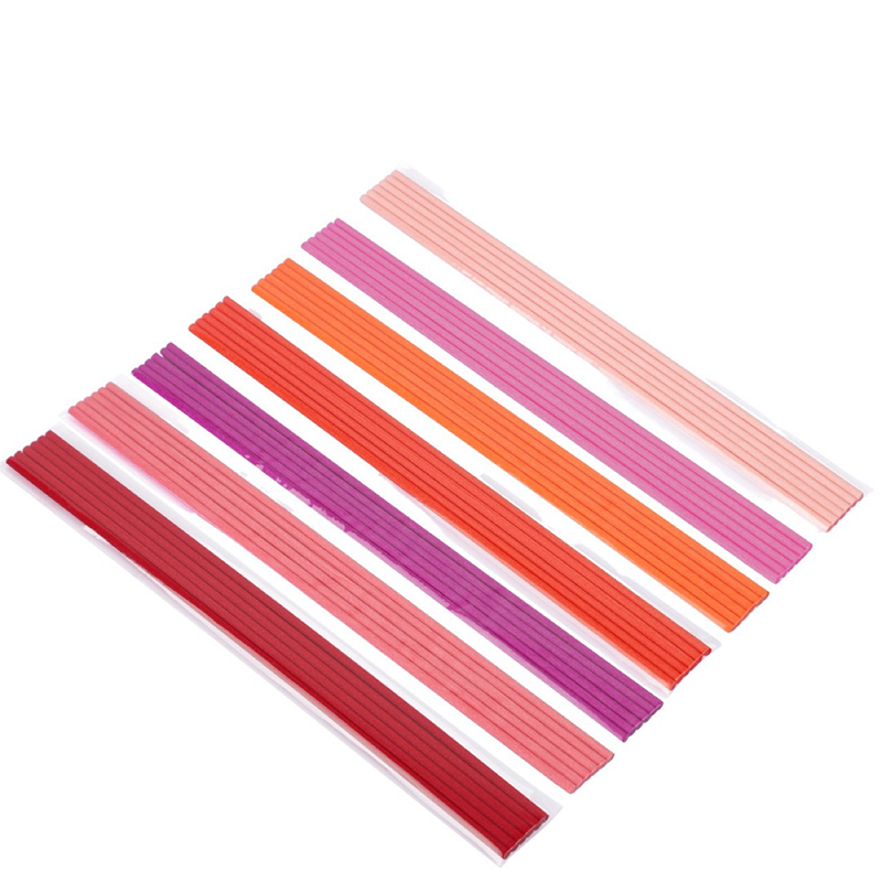 Home Fragrance Logo - 50 ชิ้น 22 ซม.x3 มม. ไม้หวายไฟเบอร์สี