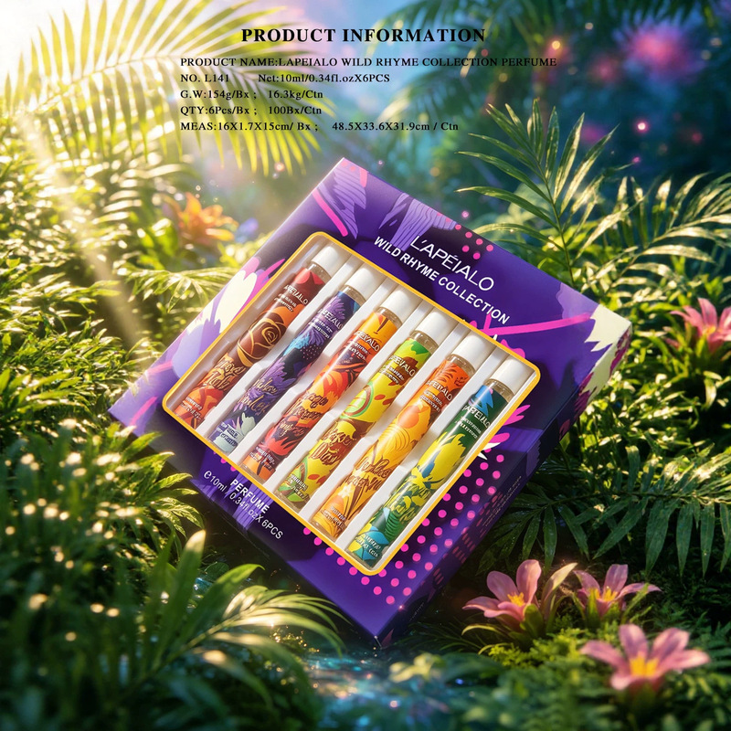 Home Fragrance Gift - ชุดของขวัญ 6 ชิ้น สเปรย์ปรับอากาศกลิ่นดอกไม้เขตร้อน สำหรับใช้ในบ้าน ขจัดกลิ่นไม่พึงประสงค์ในห้อง