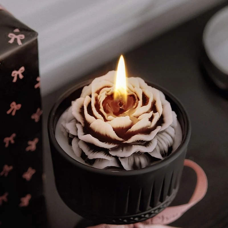 Home Fragrance Usa - กล่องของขวัญเทียนหอมกลิ่นมะลิและคาเมลเลียสไตล์ฝรั่งเศส ของขวัญวันเกิดสำหรับผู้หญิง แฟนสาว ห้องนอน กลิ่นหอมติดทนนาน