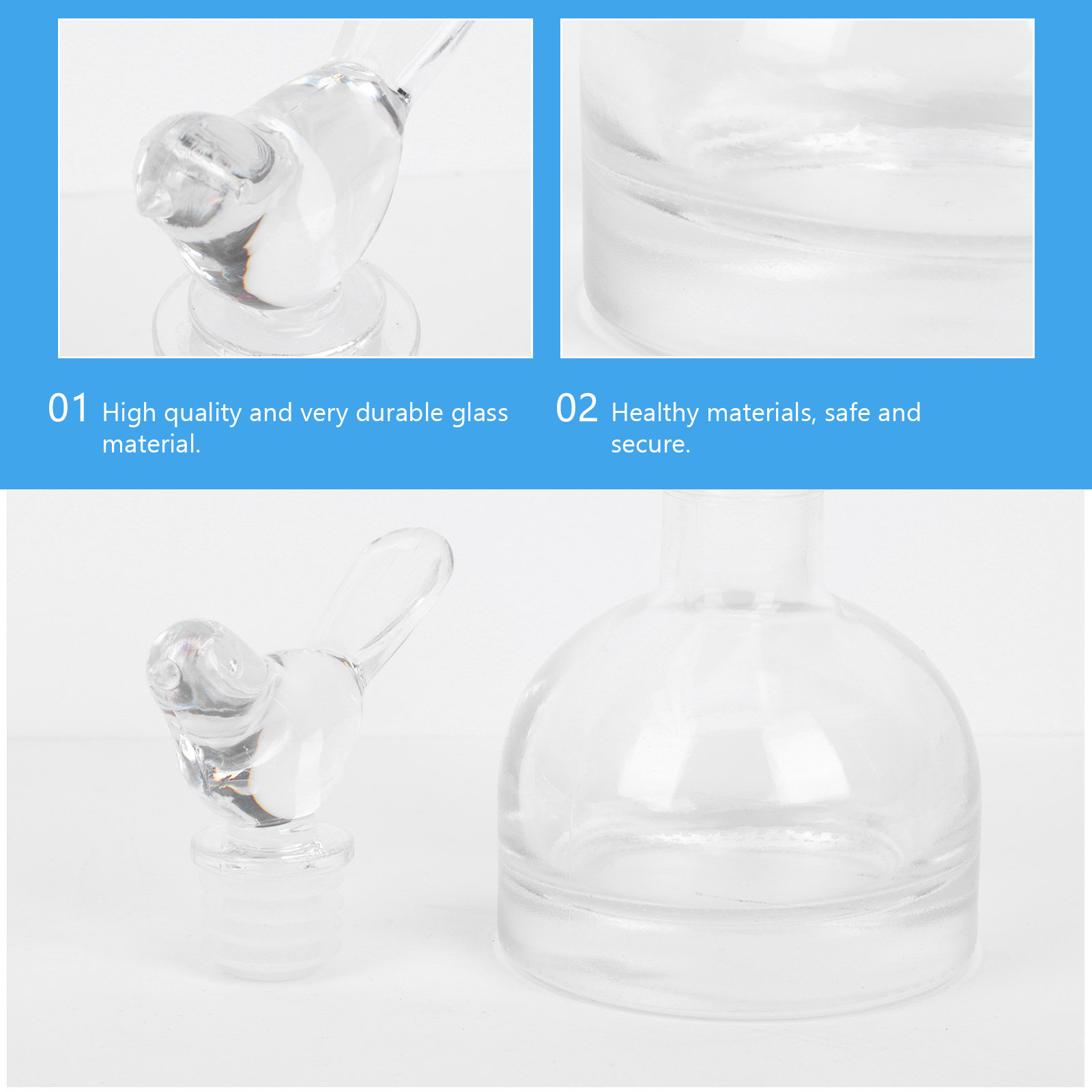 ขวดน้ำหอมแก้วดีไซน์เรียบหรู 2  - Home Fragrance Usa บทวิจารณ์และราคา