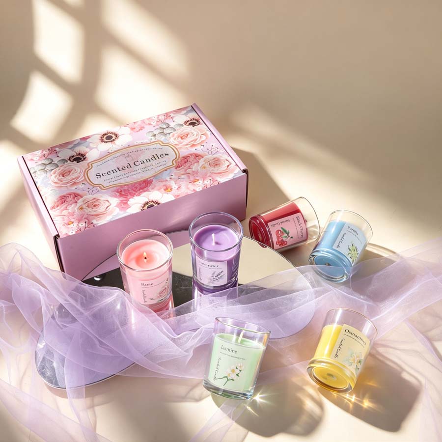 ชุดของขวัญเทียนหอมอโรมาเธอราพี - Home Fragrance Usa บทวิจารณ์และราคา